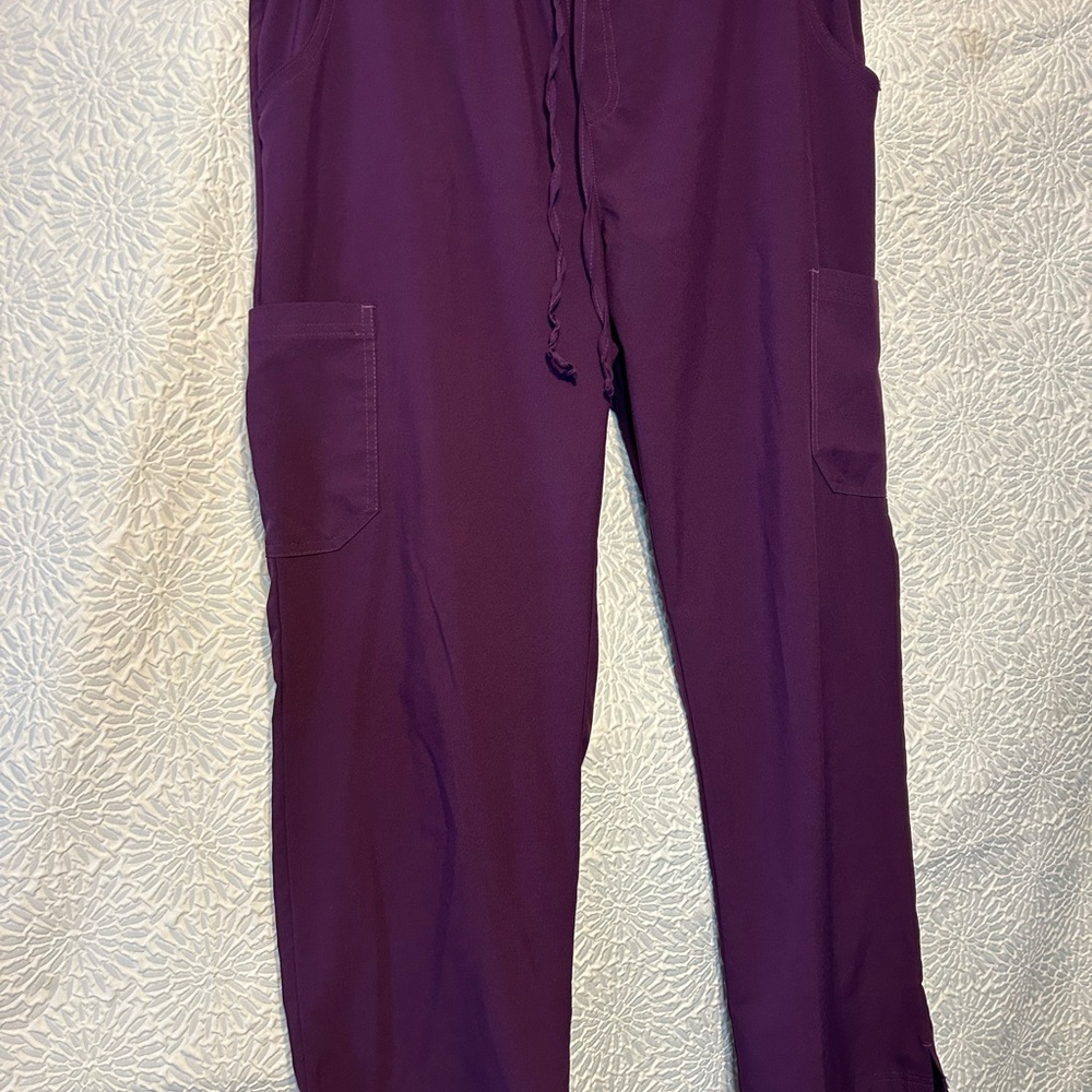 Easy Stretch by Buttersoft Eggplant Coloered Scrub Pants